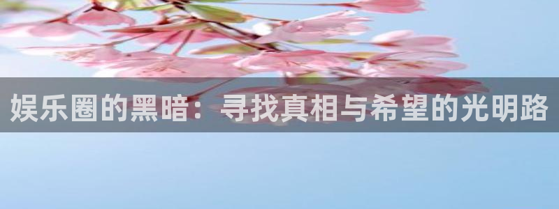 彩神2平台登录：娱乐圈的黑暗：寻找真相与希望的光明路
