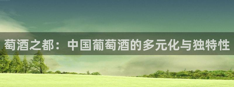 彩神官网注册：萄酒之都：中国葡萄酒的多元化与独特性