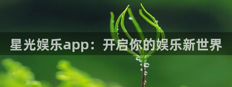彩神4代理：星光娱乐app：开启你的娱乐新世界